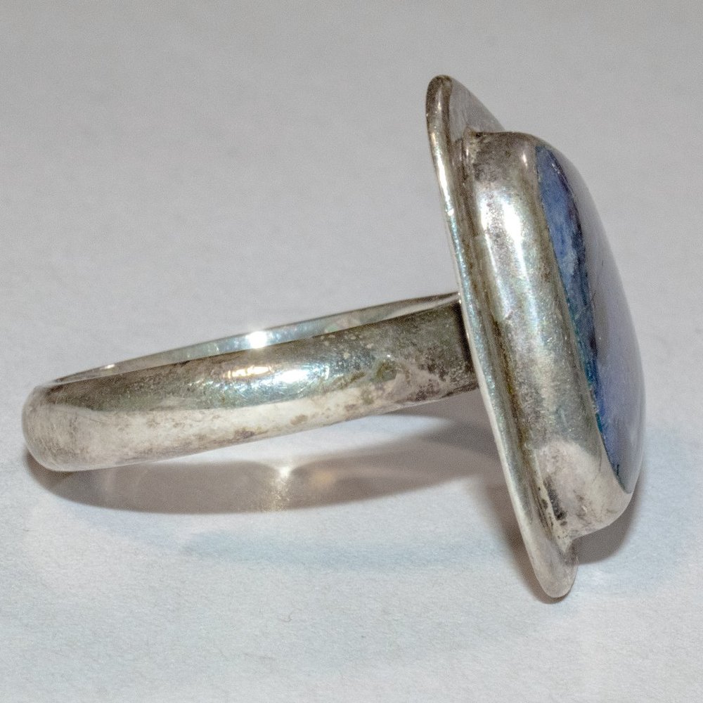 Modernist Sodalite Mexican Sterling Silver Produced by Athra Trading Inc. - Picture 6 of 12